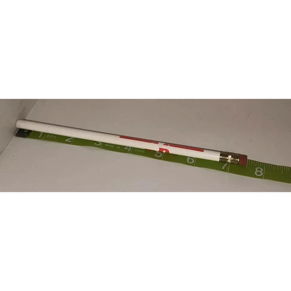 Vintage 70s DR PEPPER White Wooden Pencil Advertising Collectible Eraser NOS HTF